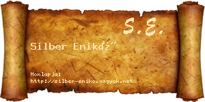 Silber Enikő névjegykártya
