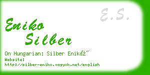 eniko silber business card